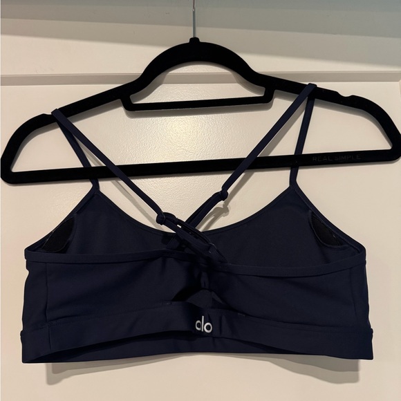 Alo Airlift Intrigue Bra, True Navy, Size M - Picture 4 of 5